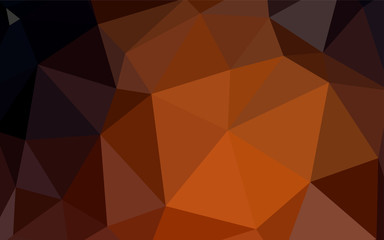 Obraz premium Light Orange vector low poly texture.
