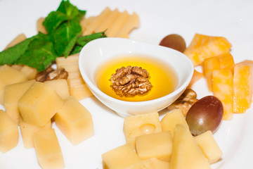 Walnuts in butter. Dish from the restaurant