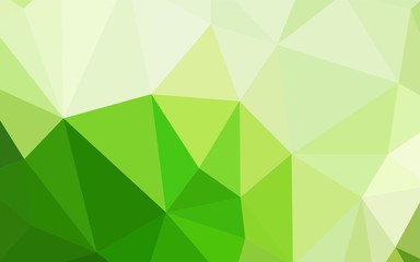 Fototapeta na wymiar Light Green vector polygonal background.