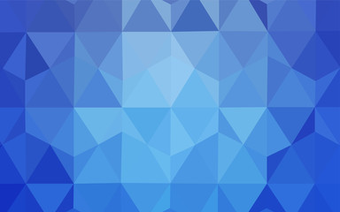 Light BLUE vector shining triangular cover.