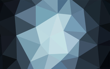 Obraz premium Dark BLUE vector abstract polygonal background.