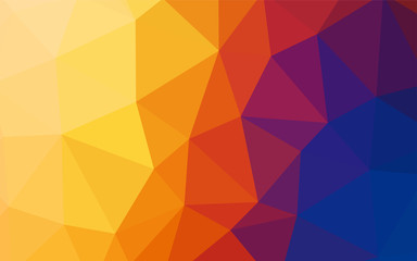 Fototapeta premium Light Blue, Yellow vector triangle mosaic texture.