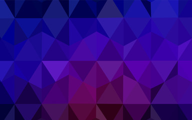 Obraz premium Dark Blue, Red vector gradient triangles template.