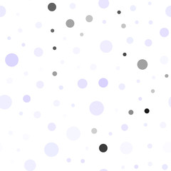 Light Purple vector seamless pattern with spheres.