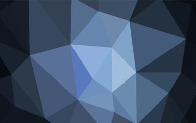 Dark BLUE vector shining triangular layout.