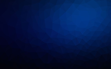 Dark BLUE vector abstract mosaic background.