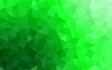 Fototapeta na wymiar Light Green vector polygon abstract background.