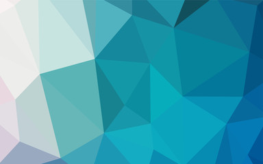 Light BLUE vector polygonal background.