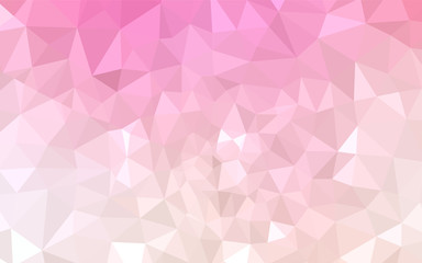 Obraz premium Light Pink, Yellow vector polygon abstract background.