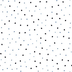 Dark BLUE vector seamless layout with circle shapes.