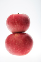 ripe red apples harvest autumn natural product vegetables