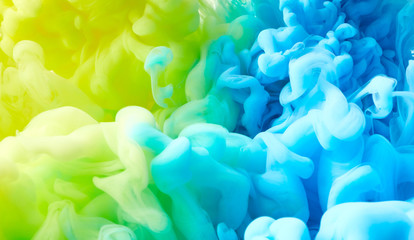 Ink drop in water background