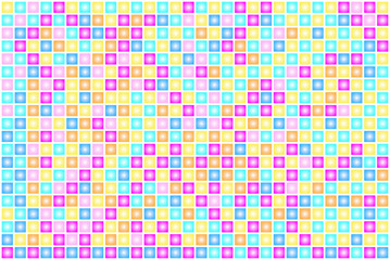 Multicolor Rainbow gradient pattern. Mosaic style.