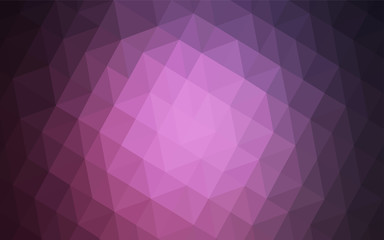Fototapeta premium Dark Pink vector abstract mosaic backdrop.