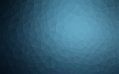 Dark BLUE vector gradient triangles pattern.