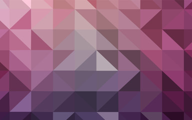 Dark Purple, Pink vector triangle mosaic cover.