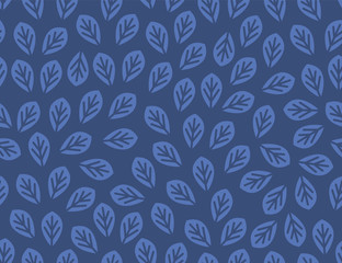 Leaves Pattern. Endless Background. Seamless