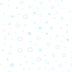 Obraz na płótnie Canvas Light BLUE vector seamless texture with disks.
