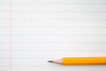 Back to school, education concept with orange pencils close up and composition book on background for educational new academic year begin or study term start. Mock-up Copy space