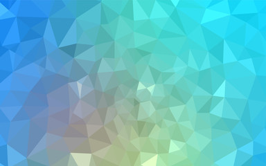 Fototapeta na wymiar Light Blue, Yellow vector gradient triangles template.