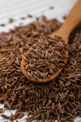 fragrant Zira on a wooden rustic background