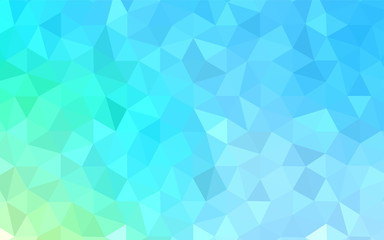 Fototapeta na wymiar Light Blue, Green vector shining triangular layout.
