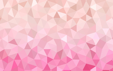 Light Pink vector polygonal template.