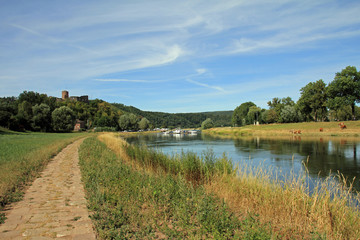 Unterwegs an der Weser zwischen Polle und Bodenwerder