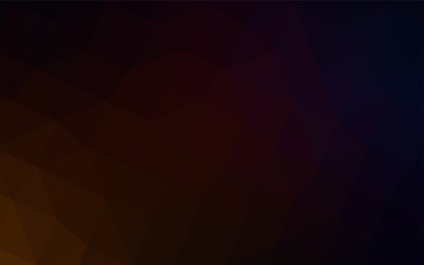 Dark Red vector polygon abstract layout.