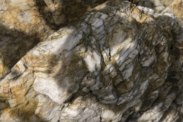 Quartz stone in detail.