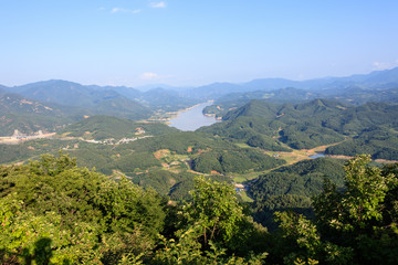 Obraz premium Gliding Site of Bibongsan Mountain