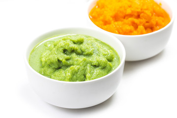 vegetable puree， carrots  pureed ，Broccoli pureed
