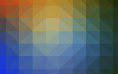 Light BLUE vector abstract polygonal template.