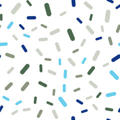 Dark BLUE vector seamless template with repeated sticks.