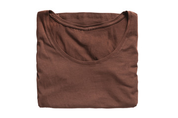 Folded t-shirt isolated