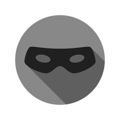 Thief eye mask flat icon