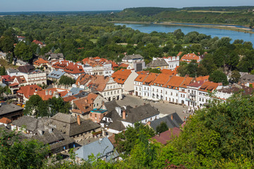 View on the Kazimierz Dolny from Three Crosses Hill, Lubelskie, Poland