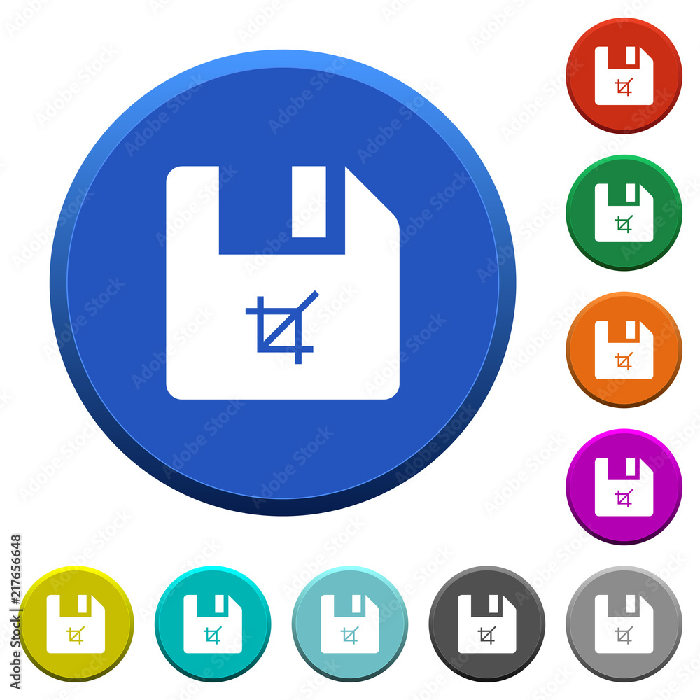 Poster truncate file beveled buttons