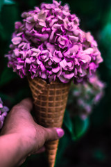 Flower ice cream