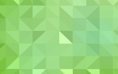 Fototapeta premium Light Green vector shining triangular cover.