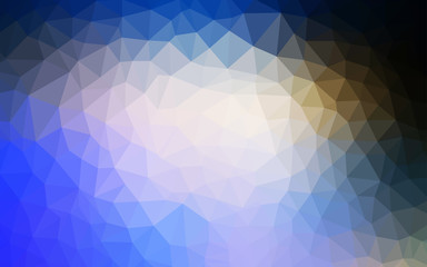 Fototapeta premium Light Blue, Yellow vector polygonal background.