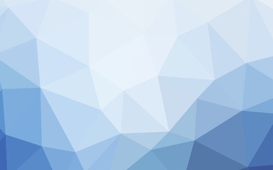 Fototapeta premium Light BLUE vector polygon abstract backdrop.