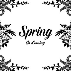 Spring is coming floral design collection vector illustration