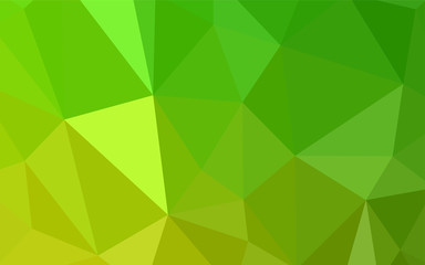 Light Green vector polygonal pattern.