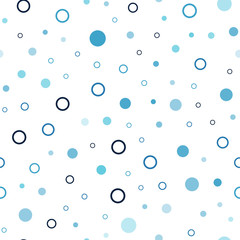 Dark BLUE vector seamless cover with spots.
