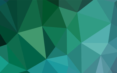 Light Green vector abstract mosaic pattern.