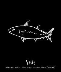 해산물 일러스트 / 손으로 그린 수산물 그림