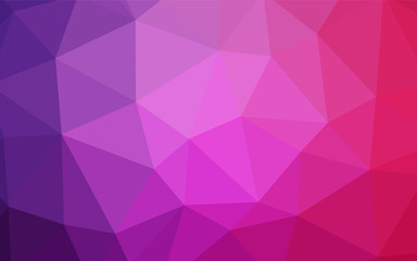 Obraz premium Light Pink vector triangle mosaic texture.
