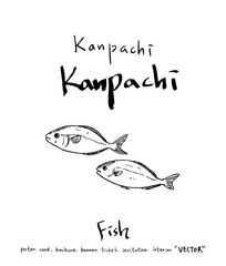 해산물 일러스트 / 손으로 그린 수산물 그림