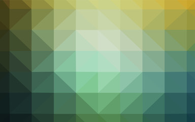 Obraz premium Light Green, Yellow vector abstract mosaic backdrop.